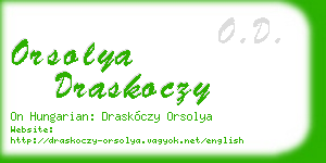 orsolya draskoczy business card